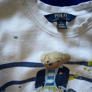 Polo by Ralph Lauren Kids White Bear Graphic T-Shirt